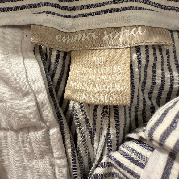 Nordstrom seersucker pants never worn size 10 - Picture 2 of 5